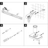 Стакан для зубных щеток LEMARK GLASS LINE с держателем хром/белое стекло 9731034